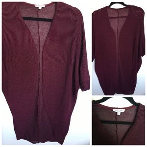 Burgundy Cardigan